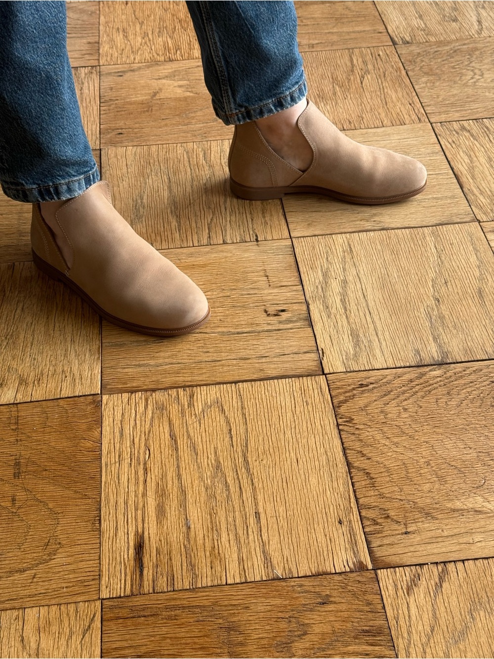 Kodiak Tan Slip-On Ankle Booties